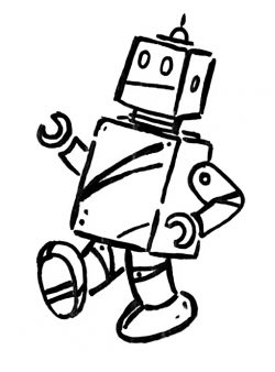 drawing of robot