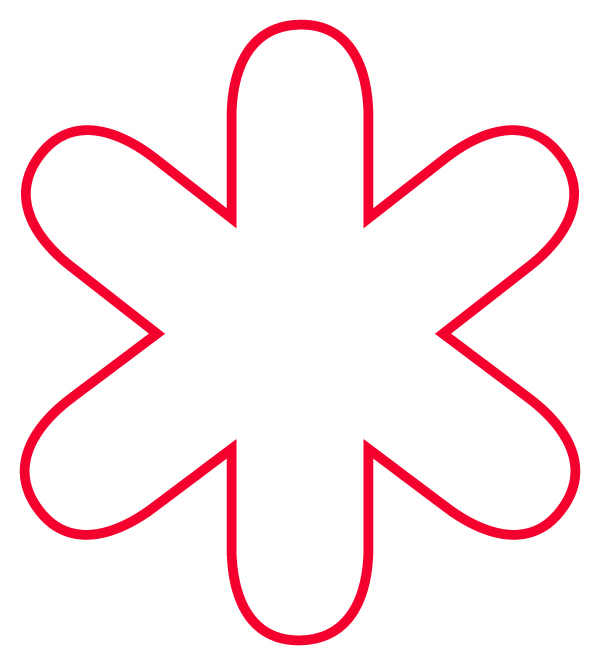 graphic of a 6 pointed star